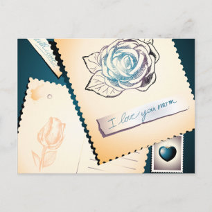 Ik hou van je moeder, briefkaart