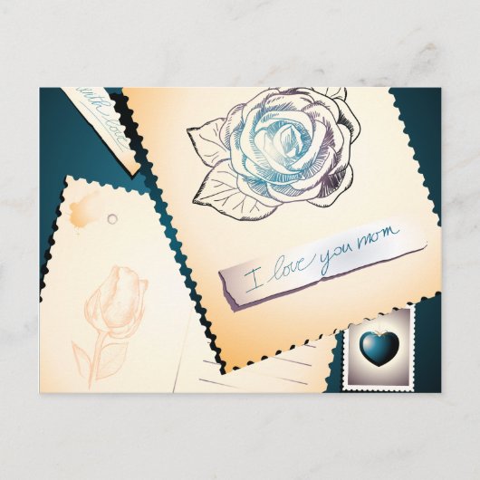 Ik hou van je moeder, briefkaart (Voorkant)