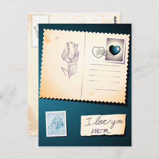 Ik hou van je moeder, briefkaart (Voorkant / Achterkant)