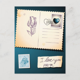 Ik hou van je moeder, briefkaart