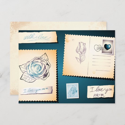 Ik hou van je moeder, briefkaart (Voorkant / Achterkant)