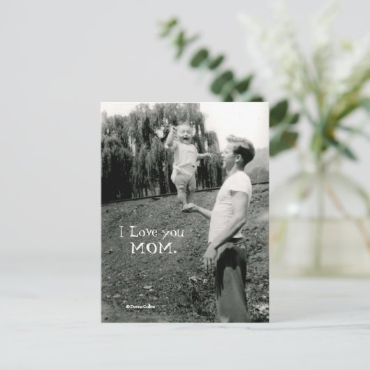 Ik hou van je moeder briefkaart (Staand voorkant)