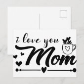 Ik hou van je moeder briefkaart (Voorkant / Achterkant)