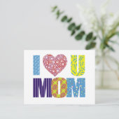 Ik hou van je moeder briefkaart (Staand voorkant)