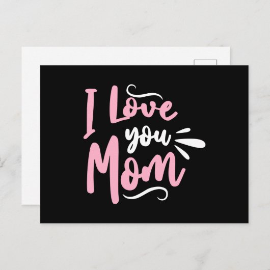 Ik hou van je moeder briefkaart (Voorkant / Achterkant)