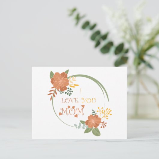 Ik hou van je moeder briefkaart (Staand voorkant)