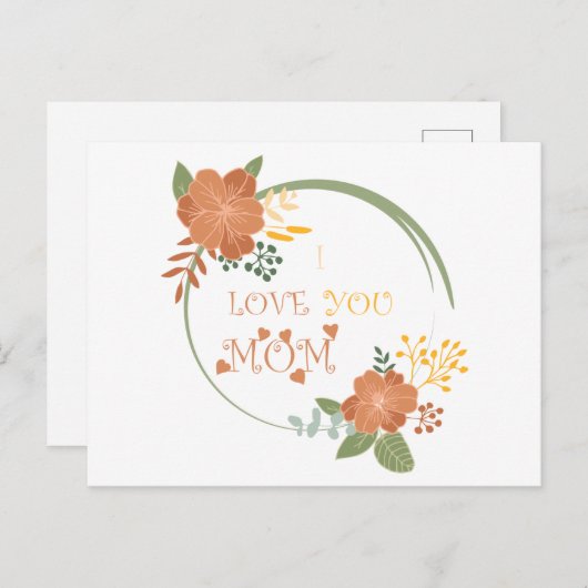 Ik hou van je moeder briefkaart (Voorkant / Achterkant)