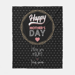 Ik hou van je moeder fleece deken