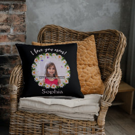 Ik hou van je moeder foto bloemengrens kussen