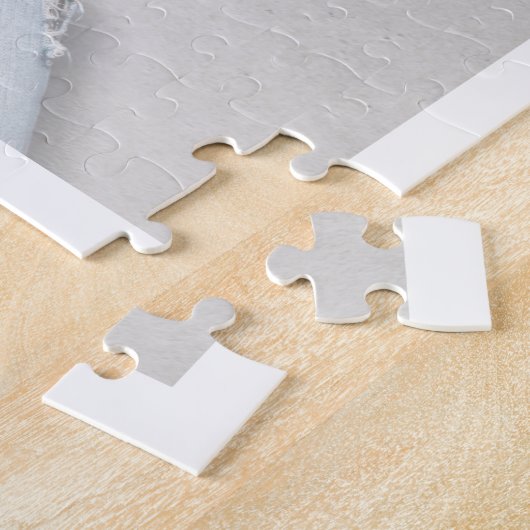 Ik hou van je moeder harttypografie moederdag foto legpuzzel (Zijkant)