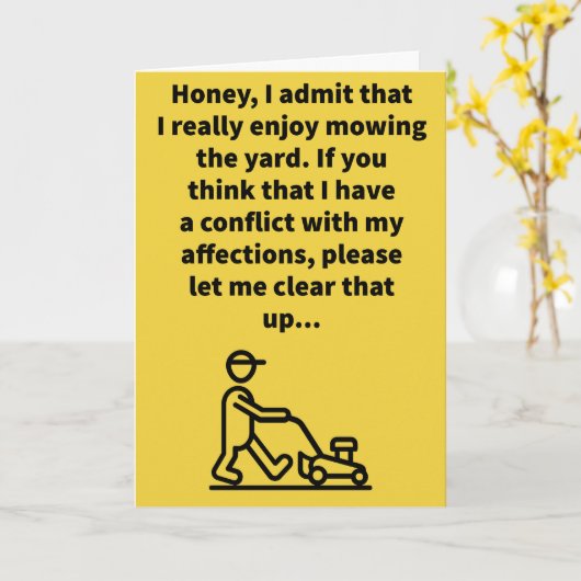 Ik hou van je moeder Jubileum/vogelkaart Kaart (Gele Bloem)