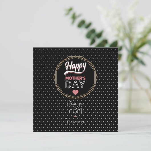 Ik hou van je moeder kaart (Staand voorkant)