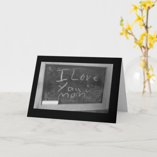 Ik hou van je moeder kaart (Gele Bloem)