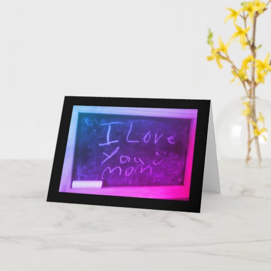 Ik hou van je moeder kaart (Gele Bloem)