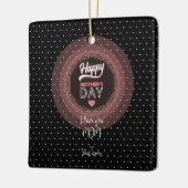 Ik hou van je moeder keramisch ornament (Links)