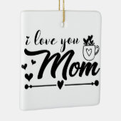 Ik hou van je moeder keramisch ornament (Rechts)