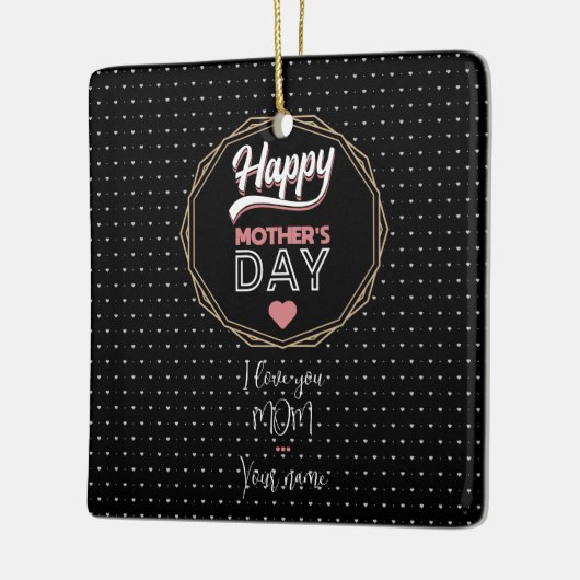 Ik hou van je moeder keramisch ornament (Links)