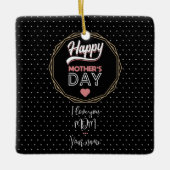 Ik hou van je moeder keramisch ornament (Voorkant)