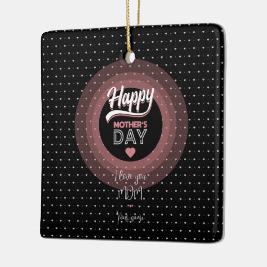 Ik hou van je moeder keramisch ornament (Links)