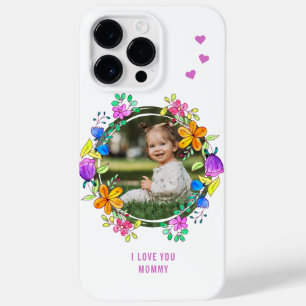 IK HOU VAN JE MOEDER Kleurrijke Bloem Moderne Foto Case-Mate iPhone 14 Pro Max Hoesje