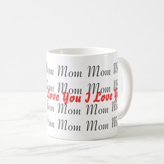 Ik hou van je moeder koffiemok (Voorkant rechts)