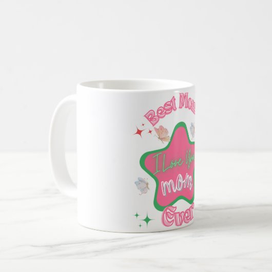 Ik hou van je moeder koffiemok (Voorkant links)