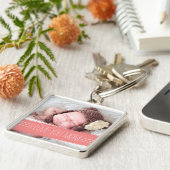 Ik hou van je moeder | Koraalbanner Foto Sleutelhanger (Zijkant)