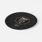 Ik hou van je moeder papieren bordje (Gekanteld)