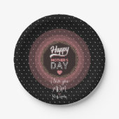 Ik hou van je moeder papieren bordje (Voorkant)