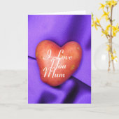 Ik hou van je moeder persoonlijke Moederdag Kaart (Gele Bloem)