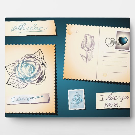 Ik hou van je moeder, plaque fotoplaat (Voorkant)