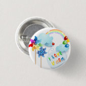 Ik hou van je moeder ronde button 3,2 cm (Voorkant /achterkant)