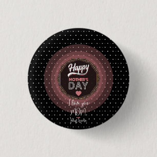 Ik hou van je moeder ronde button 3,2 cm