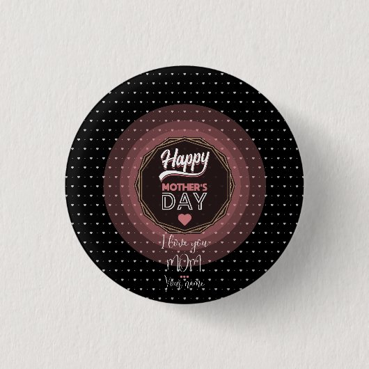 Ik hou van je moeder ronde button 3,2 cm (Voorkant)
