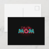 Ik hou van je moeder Sublimation Briefkaart (Voorkant / Achterkant)