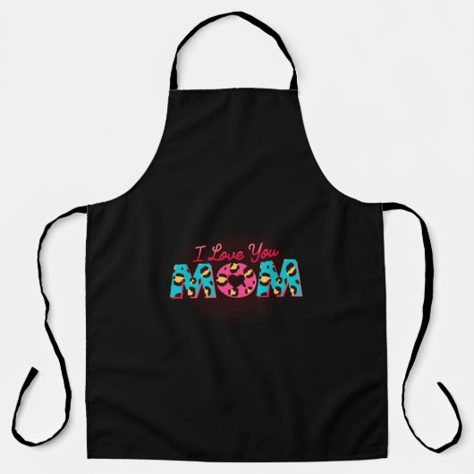 Ik hou van je moeder Sublimation Schort (Voorkant)