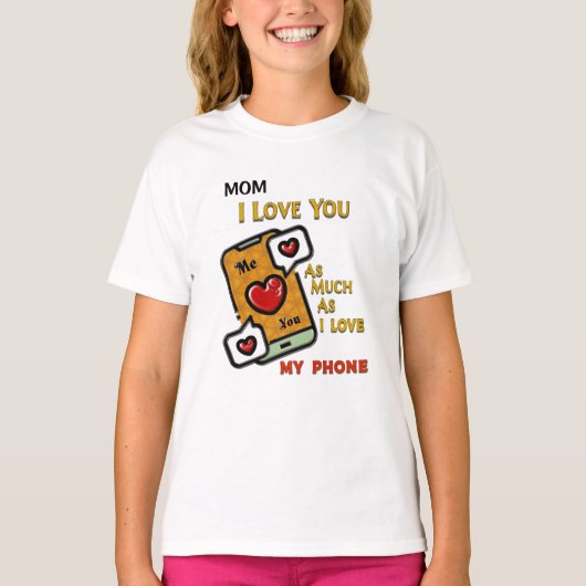 Ik hou van je moeder. t-shirt (Voorkant)