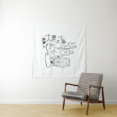 Ik hou van je moeder. T-Shirt Wandkleed (In Situ (horizontaal))