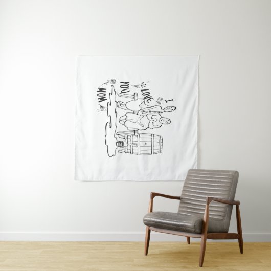 Ik hou van je moeder. T-Shirt Wandkleed (In Situ (horizontaal))