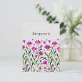 Ik hou van je moeder... vergeet me niet bloemen Mo Feestdagenkaart (Staand voorkant)