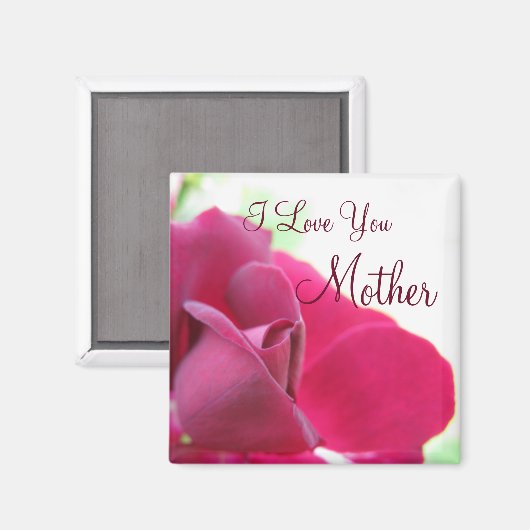 Ik hou van je moeder Zacht Roze Roze Moederdag Magneet (Voorkant / Achterkant)