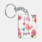 Ik hou van je Moederdag Sleutelhanger (Voorkant Links)
