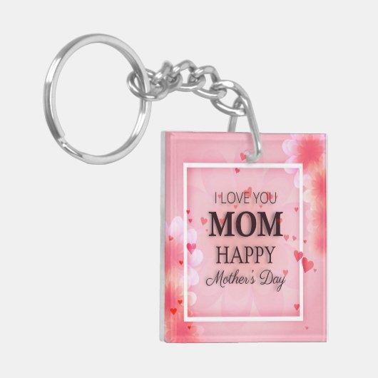 Ik hou van je Moederdag Sleutelhanger (Voorkant Links)
