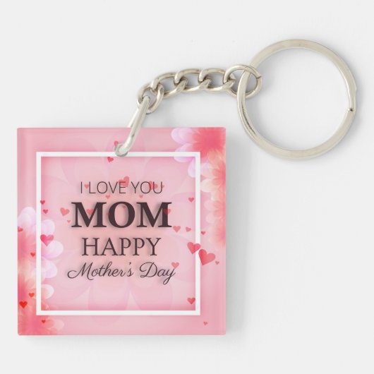 Ik hou van je Moederdag Sleutelhanger (Achterkant)