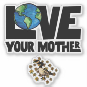 Ik hou van je moederdag sticker