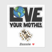 Ik hou van je moederdag sticker (Vel)