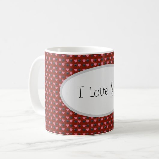 Ik hou van je mok (Voorkant links)
