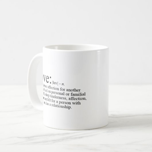 Ik hou van je Mok (Voorkant links)