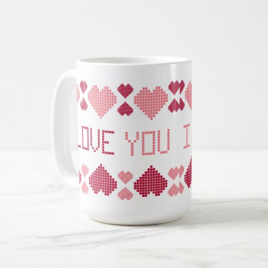 Ik hou van je mok (Voorkant links)