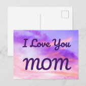 Ik hou van je MOM-briefkaart Briefkaart (Voorkant / Achterkant)